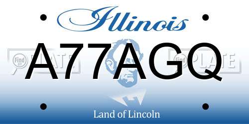 A77AGQ Illinois License Plate