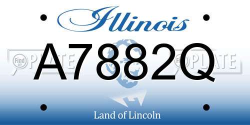 A7882Q Illinois License Plate