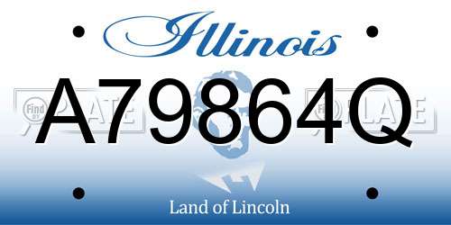 A79864Q Illinois License Plate