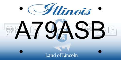 A79ASB Illinois License Plate