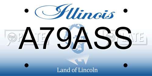 A79ASS Illinois License Plate