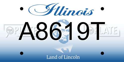 A8619T Illinois License Plate