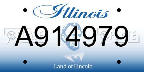 A914979 Illinois License Plate