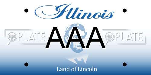 AAA Illinois License Plate