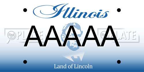 AAAAA Illinois License Plate