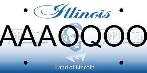 AAAOQOO Illinois License Plate