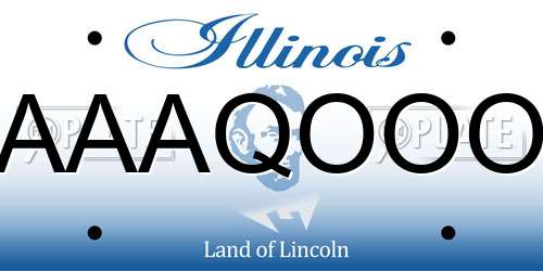 AAAQOOO Illinois License Plate