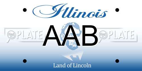 AAB Illinois License Plate