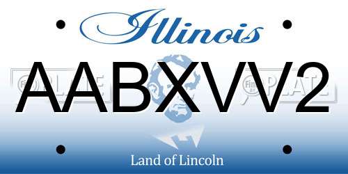 AABXVV2 Illinois License Plate