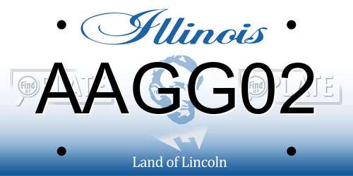 AAGG02 Illinois License Plate
