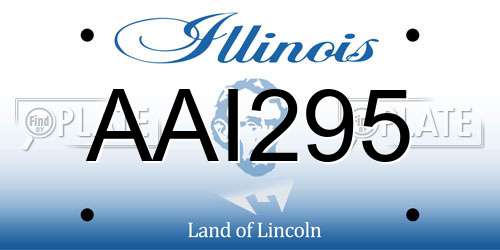 AAI295 Illinois License Plate