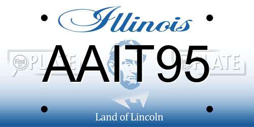 AAIT95 Illinois License Plate