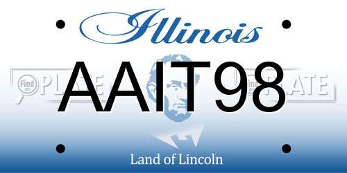 AAIT98 Illinois License Plate