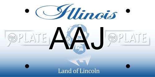 AAJ Illinois License Plate