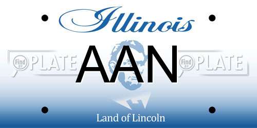 AAN Illinois License Plate