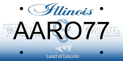 AARO77 Illinois License Plate