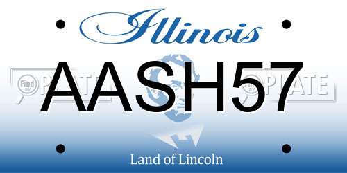 AASH57 Illinois License Plate