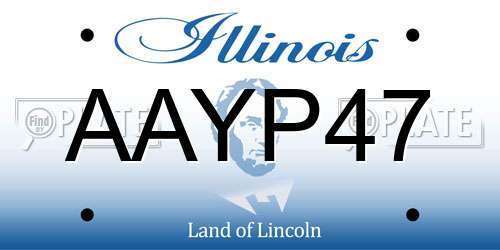 AAYP47 Illinois License Plate
