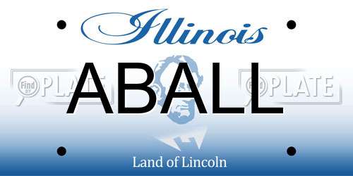 ABALL Illinois License Plate