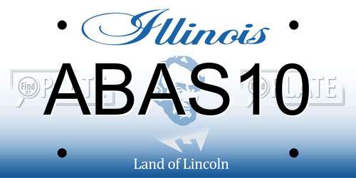 ABAS10 Illinois License Plate