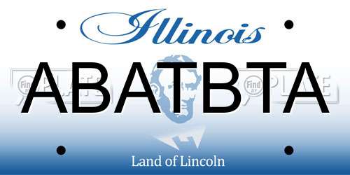 ABATBTA Illinois License Plate