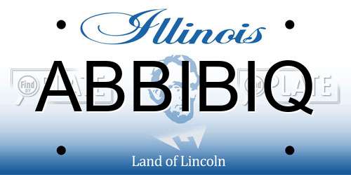 ABBIBIQ Illinois License Plate