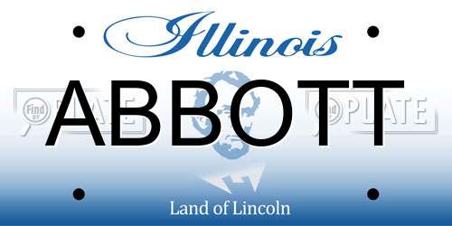 ABBOTT Illinois License Plate