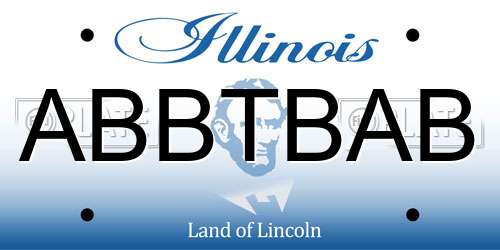 ABBTBAB Illinois License Plate