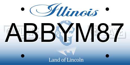 ABBYM87 Illinois License Plate