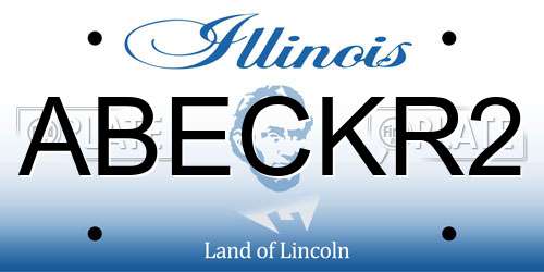 ABECKR2 Illinois License Plate