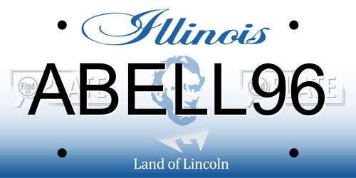 ABELL96 Illinois License Plate