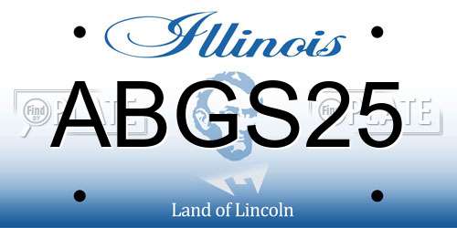 ABGS25 Illinois License Plate