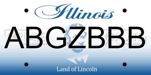 ABGZBBB Illinois License Plate