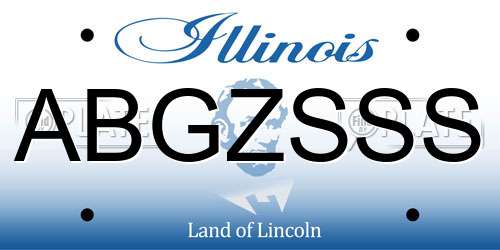 ABGZSSS Illinois License Plate