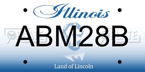 ABM28B Illinois License Plate
