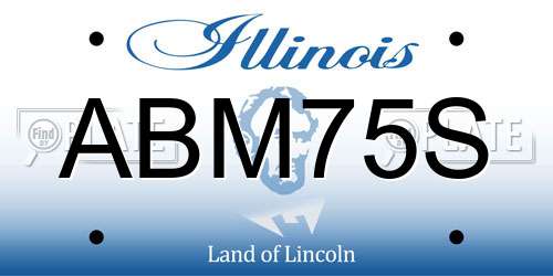 ABM75S Illinois License Plate