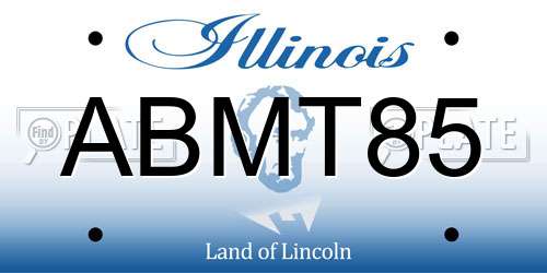 ABMT85 Illinois License Plate