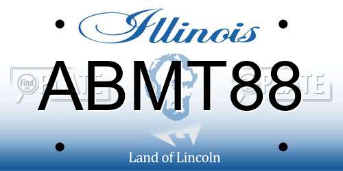 ABMT88 Illinois License Plate
