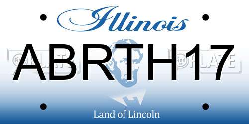 ABRTH17 Illinois License Plate