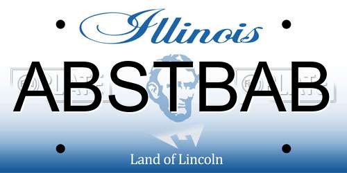 ABSTBAB Illinois License Plate