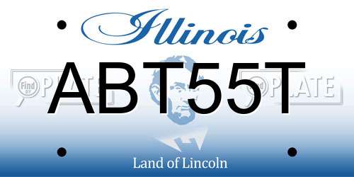 ABT55T Illinois License Plate