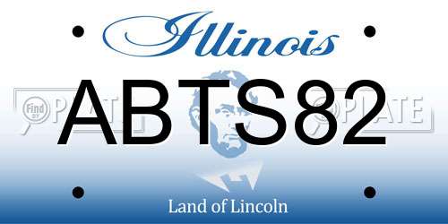 ABTS82 Illinois License Plate