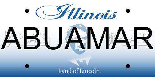 ABUAMAR Illinois License Plate