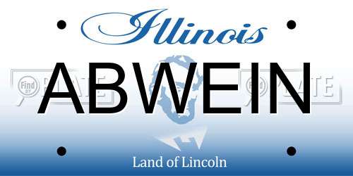 ABWEIN Illinois License Plate