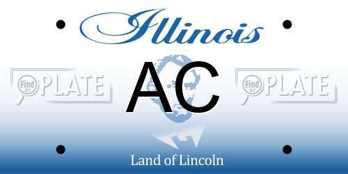 AC Illinois License Plate