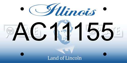 AC11155 Illinois License Plate