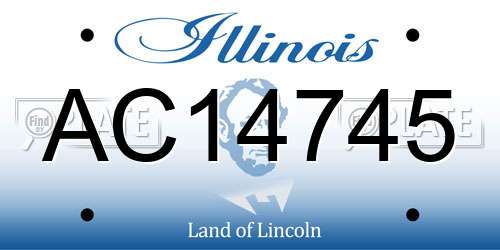 AC14745 Illinois License Plate