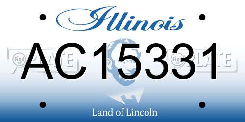 AC15331 Illinois License Plate