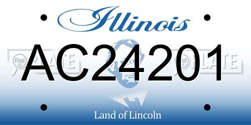 AC24201 Illinois License Plate