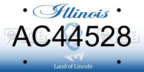 AC44528 Illinois License Plate